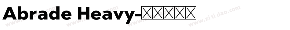 Abrade Heavy字体转换